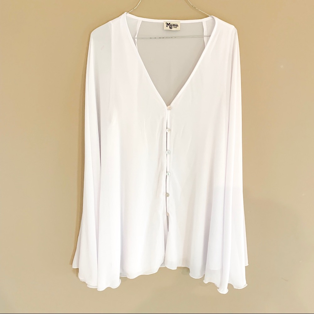Show Me Your MUMU White Button up tunic